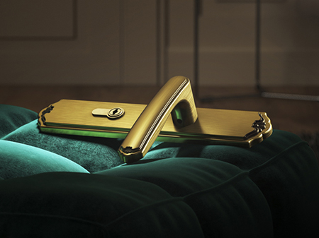 狮扑拿破侖中插芯鎖