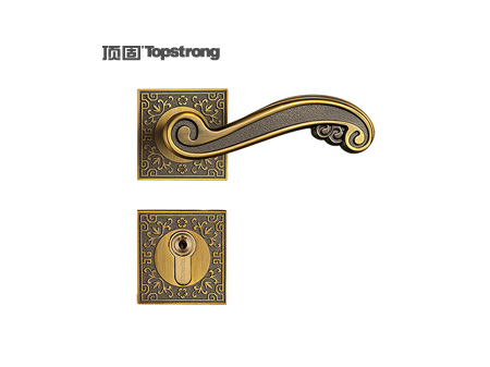 狮扑冬梅分體大插芯鎖